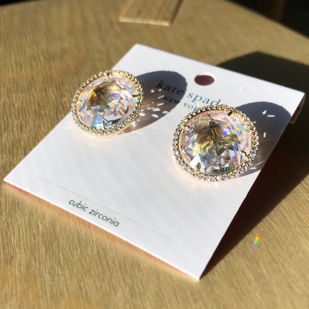 kate spade Gold and Silver Cubic Zirconia Earrings
